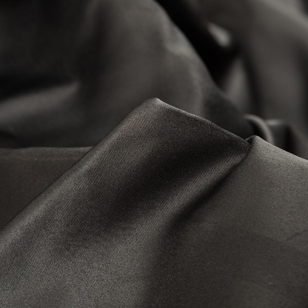 Military Green and Tan Two-Tone Double Duchesse Satin