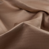 Brown and Tan Two-Tone Double Duchesse Satin