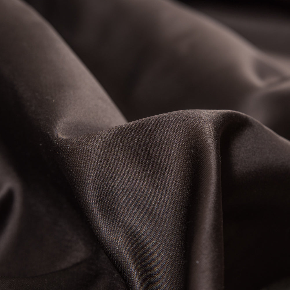 Brown and Navy Two-Tone Double Duchesse Satin