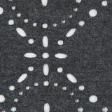 Italian Dark Gray Laser-Cut Jersey