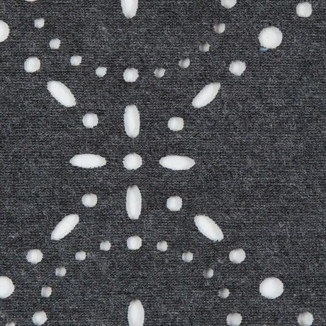 Italian Dark Gray Laser-Cut Jersey