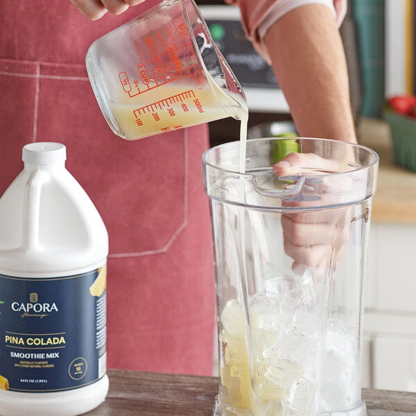 Capora Pina Colada Fruit Smoothie Mix 64 fl. oz. - 6/Case
