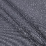 Gray and Metallic Silver Striped Stretch Nylon Jersey