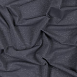 Gray and Metallic Silver Striped Stretch Nylon Jersey