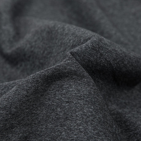 Heathered Charcoal Stretch Nylon Jersey