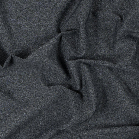 Heathered Charcoal Stretch Nylon Jersey