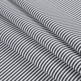 Gray and White Candy Striped Stretch Eclon Jersey