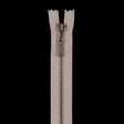 Beige Metal Zipper with Antique Gold Pull and Teeth - 6"