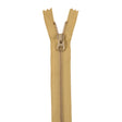 Metal Zipper with Gold Pull and Teeth 8" - Citrine Green