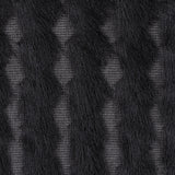 Black Chevron Fringe Fabric