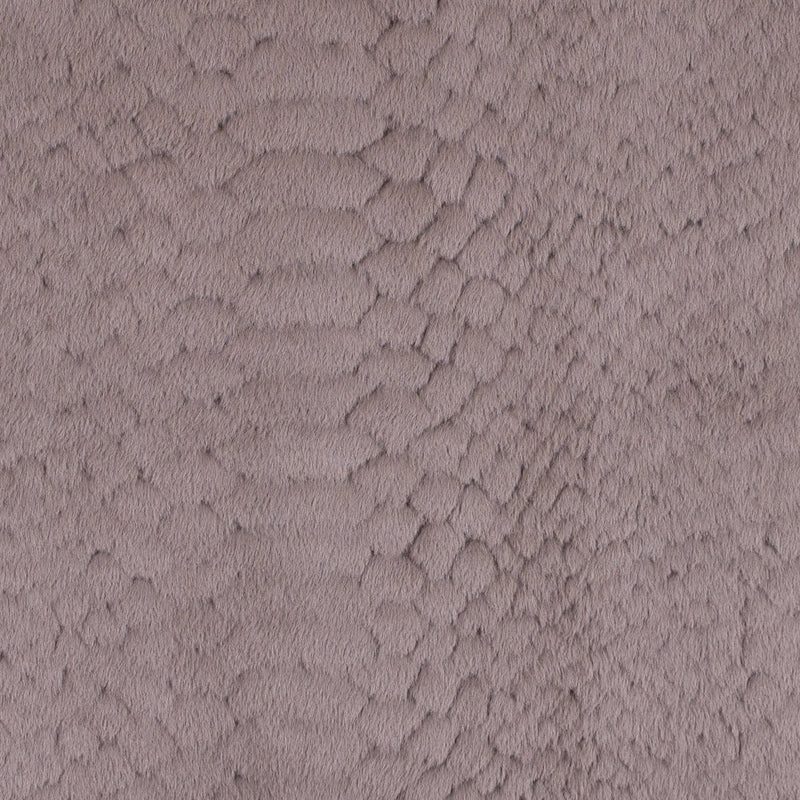 Taupe Silky Embossed Stretch Faux Fur