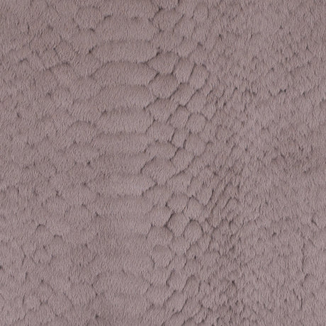Taupe Silky Embossed Stretch Faux Fur