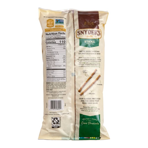 Snyder's of Hanover Pretzel Sticks 1 lb. - 12/Case