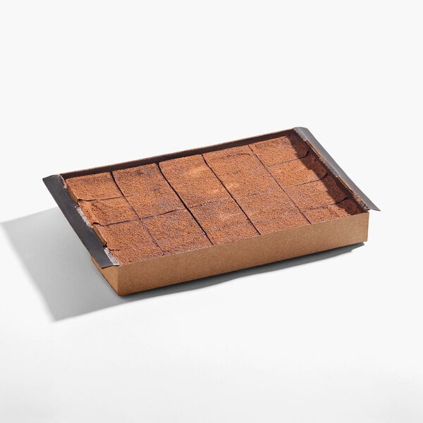 Eli's Cheesecake 20-Slice Pre-Cut Vegan Belgian Chocolate Cheesecake 48 oz. - 4/Case
