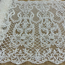 Beaded Corded Bridal Lace Dark Ivory