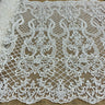 Beaded Corded Bridal Lace Dark Ivory
