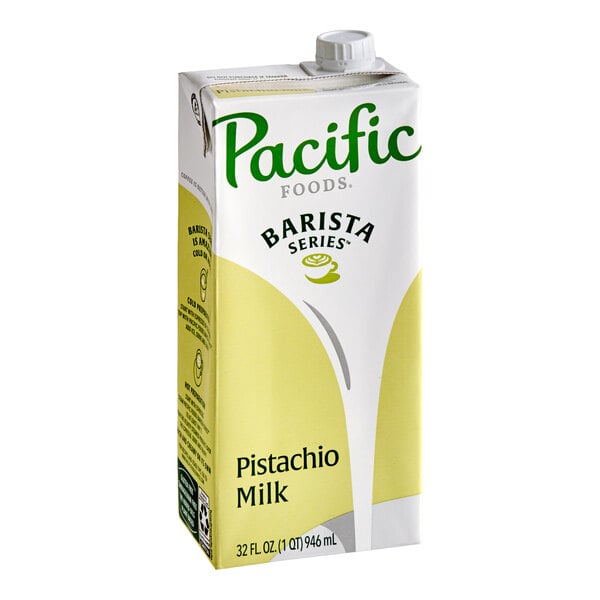 Pacific Foods Barista Series Pistachio Milk 32 fl. oz. - 12/Case