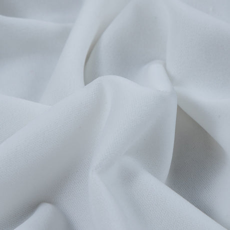 100% Polyester Micro Velvet - White - Bellini Collection