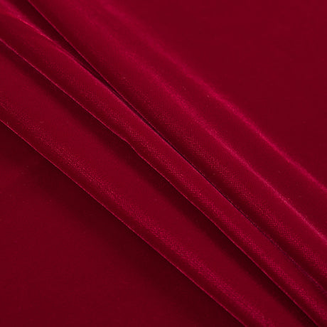 100% Polyester Micro Velvet - X-Mas Red - Bellini Collection