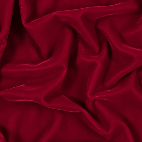 100% Polyester Micro Velvet - X-Mas Red - Bellini Collection