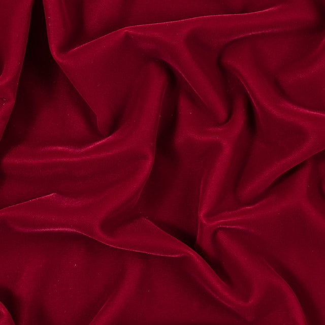 100% Polyester Micro Velvet - X-Mas Red - Bellini Collection