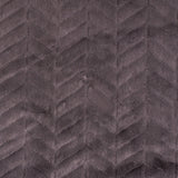 Herringbone Grooved Faux Fur - Charcoal