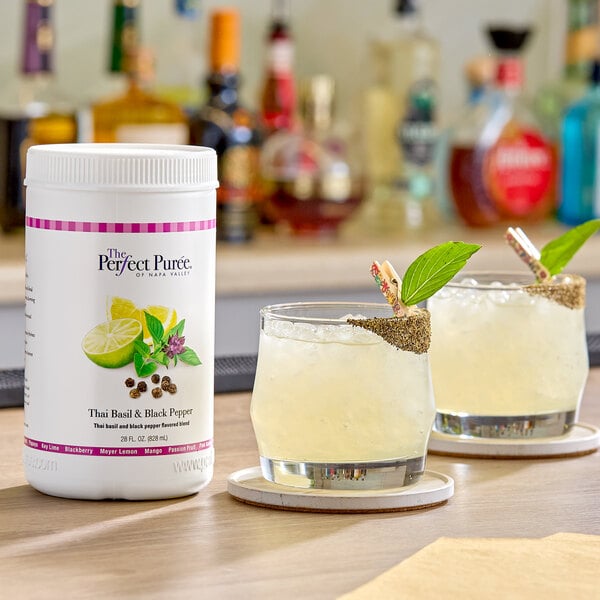 Perfect Puree Thai Basil and Black Pepper Blend Concentrate 28 oz.