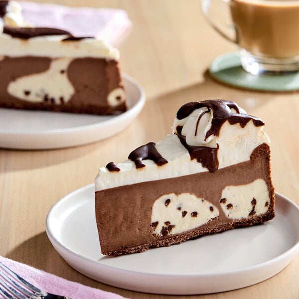 Eli's Cheesecake 14-Slice Pre-Cut Brown Cow Cheesecake 103 oz. - 2/Case