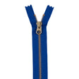 Metal Zipper with Gold Pull and Teeth 8" - Royal Blue