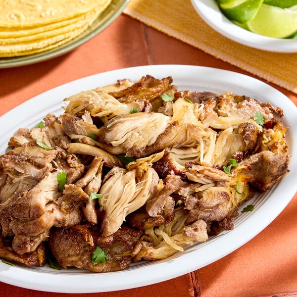 Carne Azteca Chicken Thigh Carnitas 5 lb. - 2/Case