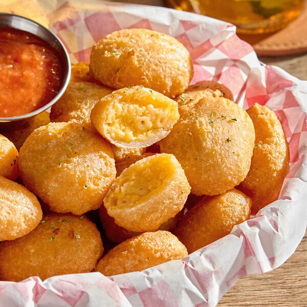 Fred's Breaded Mac and Cheese Bites 2 lb. Bag - 6/Case