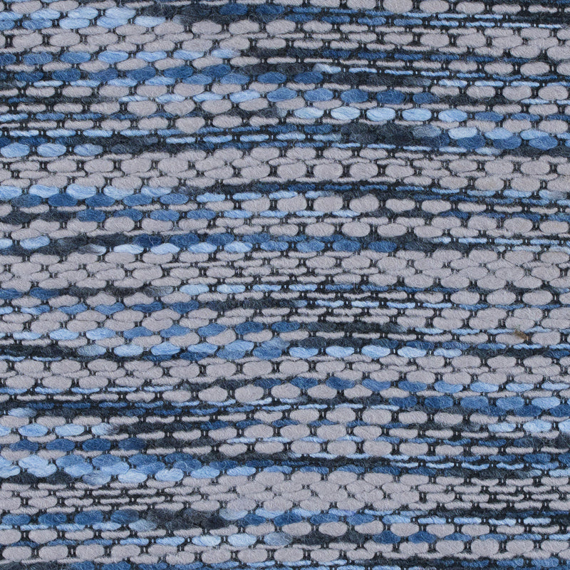 True Navy and Gray Blended Wool Tweed