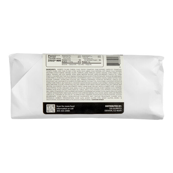 Dis Burrito Vegan Breakfast Burrito 8 oz. - 12/Case