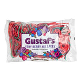 Gustaf's Very Berry Licorice Laces 2 lb. - 10/Case