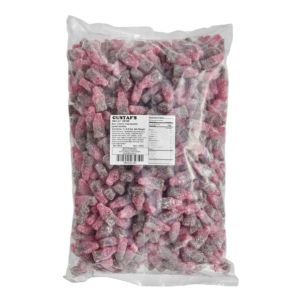 Gustaf's Gummy Sour Cherry Cola Bottles 6.6 lb.