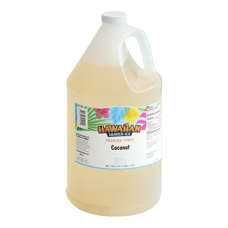 Hawaiian Shaved Ice Coconut Snow Cone Syrup 1 Gallon