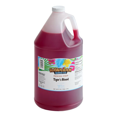 Hawaiian Shaved Ice Tiger's Blood Snow Cone Syrup 1 Gallon