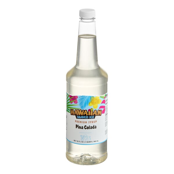 Hawaiian Shaved Ice Pina Colada Snow Cone Syrup 32 fl. oz.