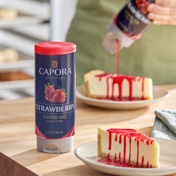 Capora Strawberry Flavoring Sauce 12 fl. oz.