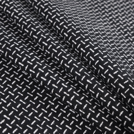 Italian Black and White Woven Wool Blend