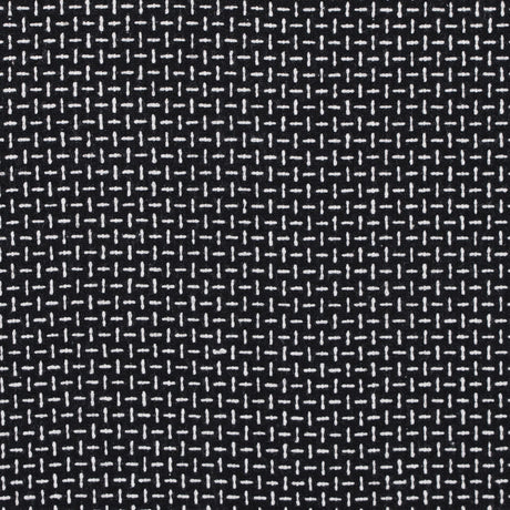 Italian Black and White Woven Wool Blend