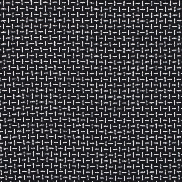 Italian Black and White Woven Wool Blend