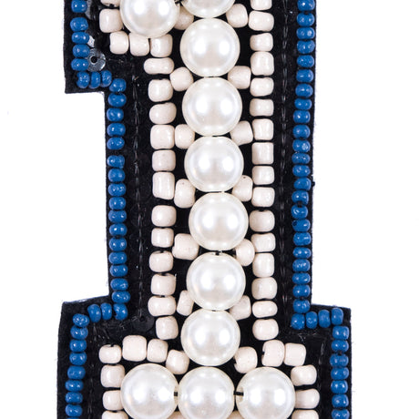 #1 Patch with Pearls - 2"x4"