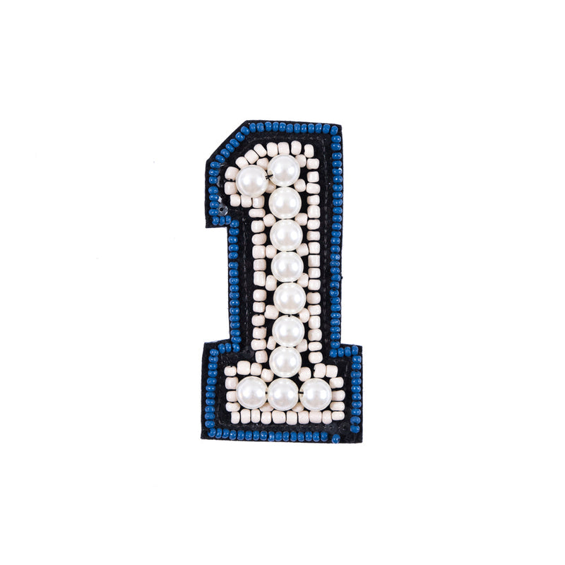 #1 Patch with Pearls - 2"x4"
