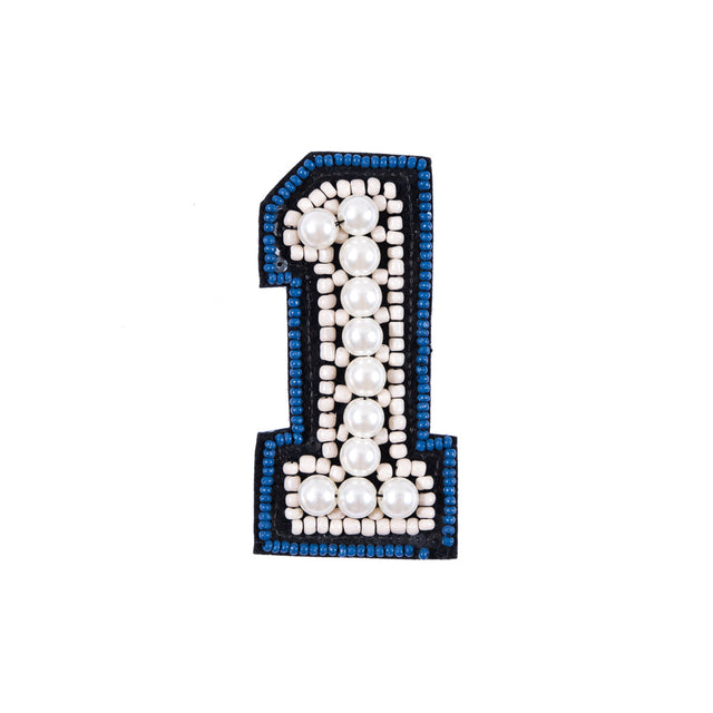 #1 Patch with Pearls - 2"x4"