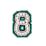 #8 Patch with Pearls - 4" x 3"