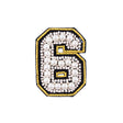 #6 Patch with Pearls - 3"x4"