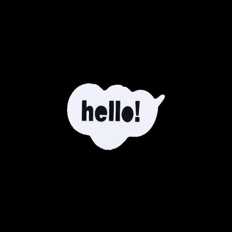 Hello! Pin - 2.5"x1.5"