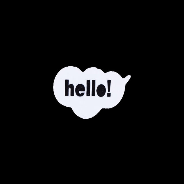 Hello! Pin - 2.5"x1.5"