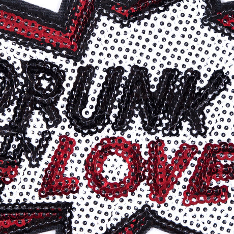 Sequin Drunk in Love Patch - 4" x 4"